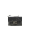 Fendi Black Lamb Ovis Aries Aries Clutch Bag
