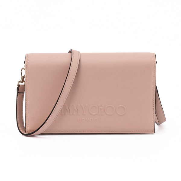Jimmy Choo Podwer Pink Avenue Leather Shoulder Strap Bag