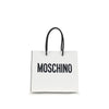 Moschino White Calf Leather Bos Taurus Handbag